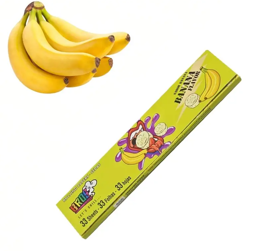4 Sheets Fruit-Flavored Smoking Papers – 110mm, Slow Burn, Colorful Fun