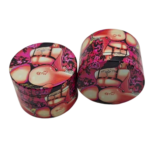 Bikini Woman Pattern Metal Herb Grinder 50 mm