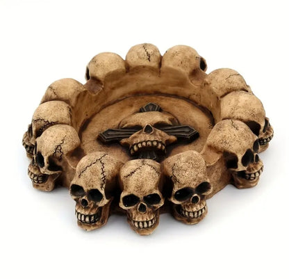 Eclectic Skull Resin Ashtray