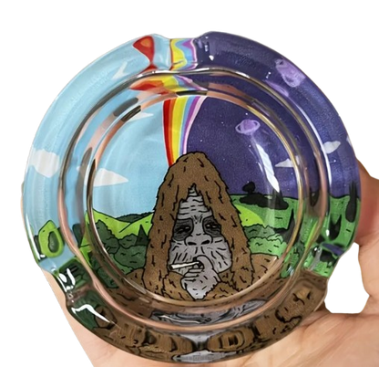 Cartoon Monkey Glass Ashtray