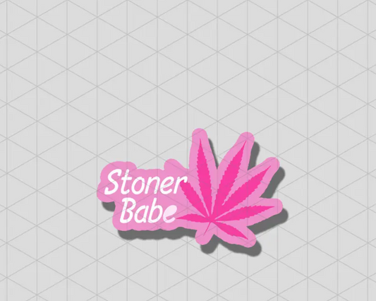 1pcs Stoner Babe sticker