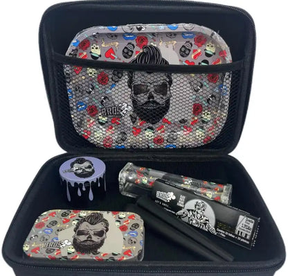 8pcs Smoking Tool Kit – Grinder, Roller, Tray & More (Multi-Color Set)