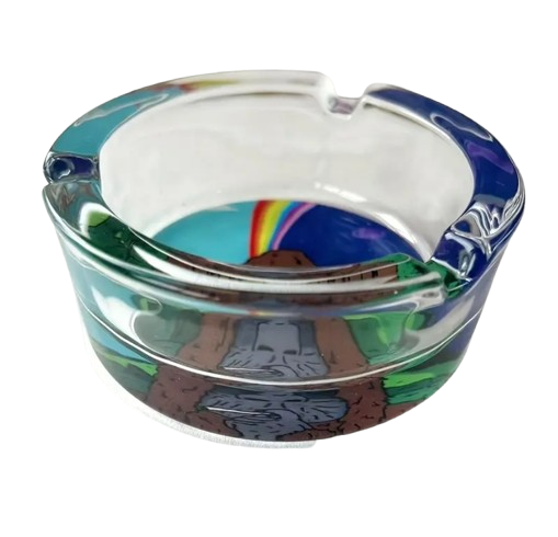 Cartoon Monkey Glass Ashtray