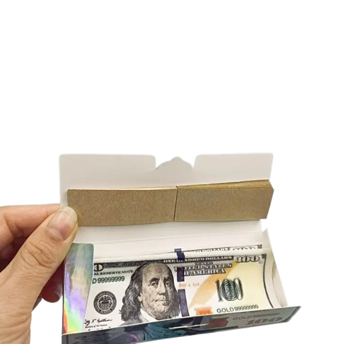 110mm Natural Cigarette Rolling Papers with Tips – Slow Burn