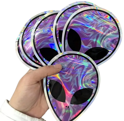 10/20pcs ET Alien Design Mylar Ziplock Bags