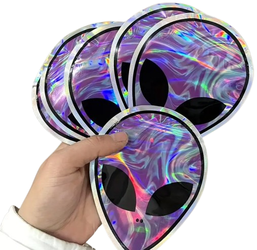 10/20pcs ET Alien Design Mylar Ziplock Bags