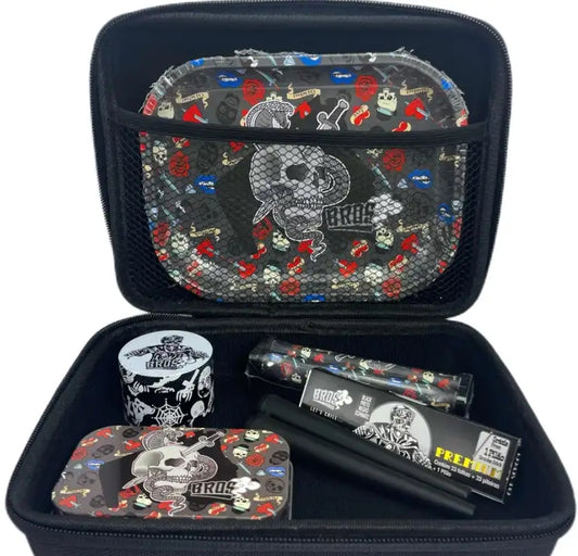 8pcs Smoking Tool Kit – Grinder, Roller, Tray & More (Multi-Color Set)