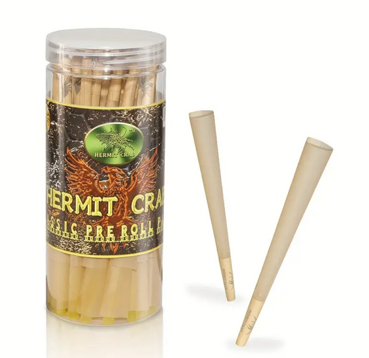 100-Pack King Size Pre-Rolled Cones – Ultra Thin, Slow Burning with Filters, Loader & Airtight Jar